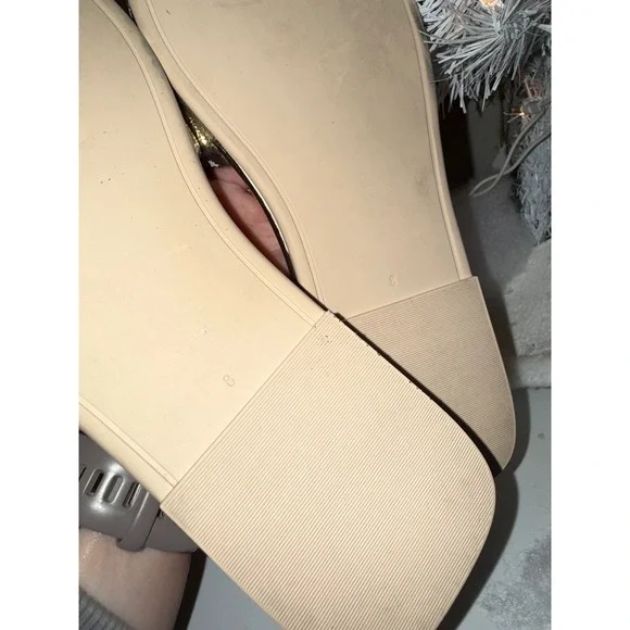 Tory Burch Miller Metal Logo Slides Gold Metallic Leather Sandals Women Size 8 - Picture 9 of 9